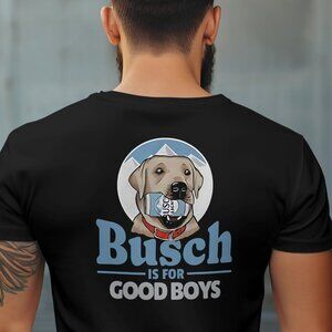 Busch Is For Good Boys Busch Beer Men’s T-shirt Black